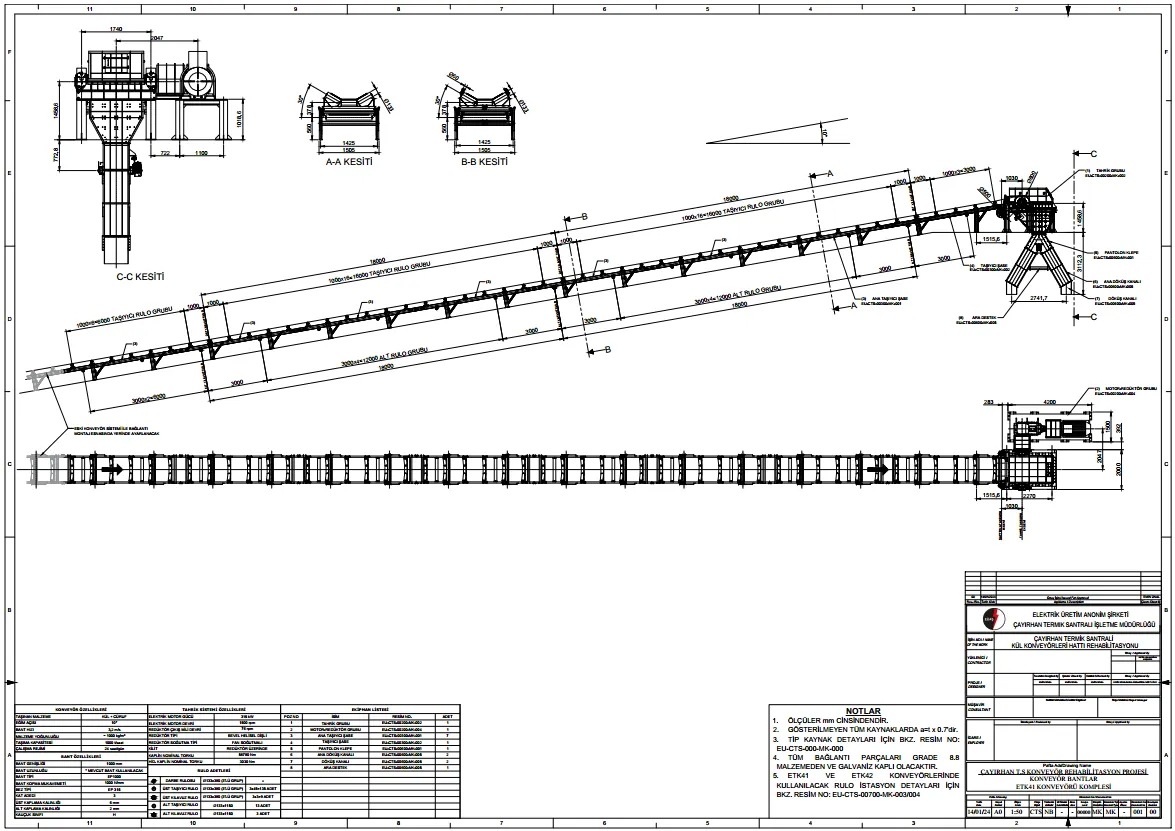 Çayırhan Power Plant Ash & Slag Conveyor Line — image 4